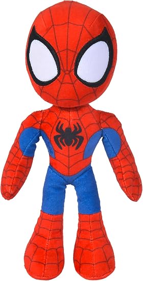 Simba Peluche Douce Spidey 25 cm avec Yeux Phosphorescents