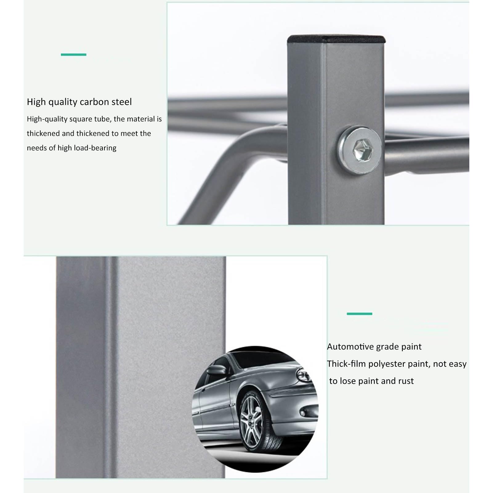 Supporto per secchi, organizer per bottiglie d'acqua, supporto per brocche d'acqua da 5 galloni, supporto per dispenser impilabile per cucina e ufficio, supporto in acciaio al carbonio per impieghi g