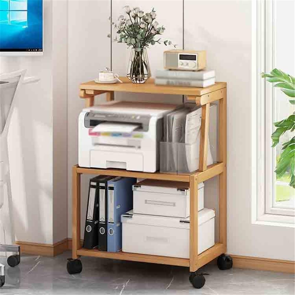 Stampante Piedistallo Rack di archiviazione multifunzionale Supporto for fotocopiatrice for ufficio for stampante multistrato domestico(Natural)