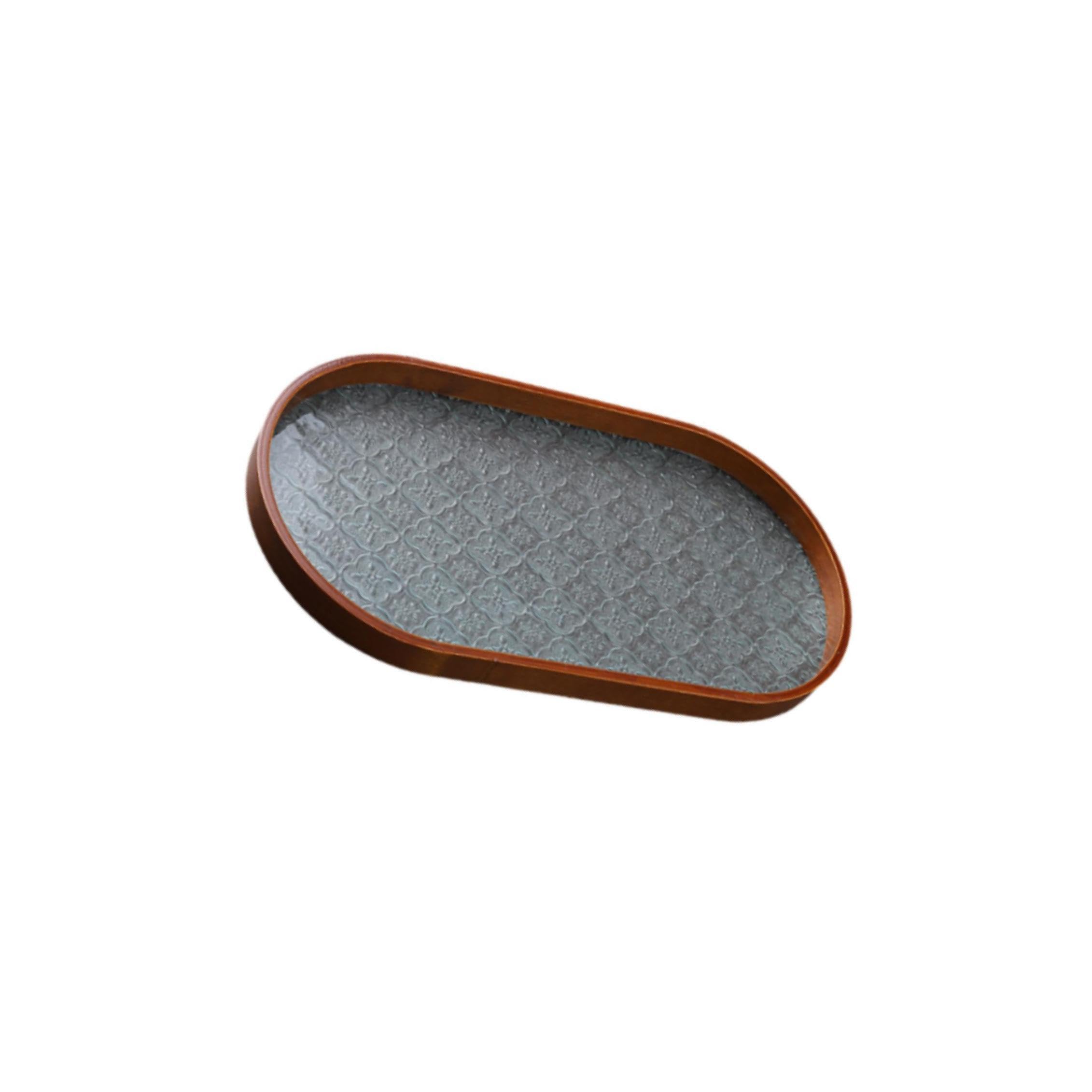 LIXSAZSE Serving Tray Platter Snack Trays Jewelry Storage Trays Desk Organizer Decorative Tray Plates Efficient Arrangement Serving Platter Fruit Dessert Snack, Oval