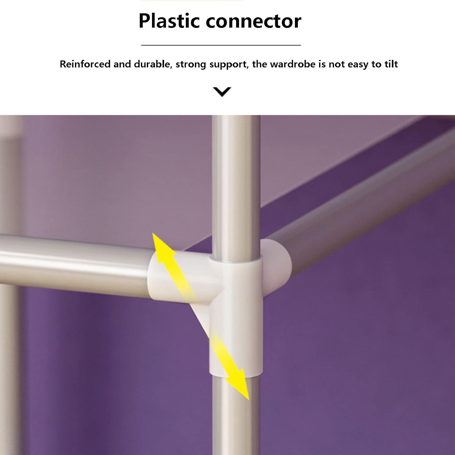 Foldable Closet Bedroom Rental House Portable Wardrobe for Clothes, Bags, Shoes Canvas Wardrobe Metal Frame with Hanging Rail (Color : D, Size : 128x45x168cm)