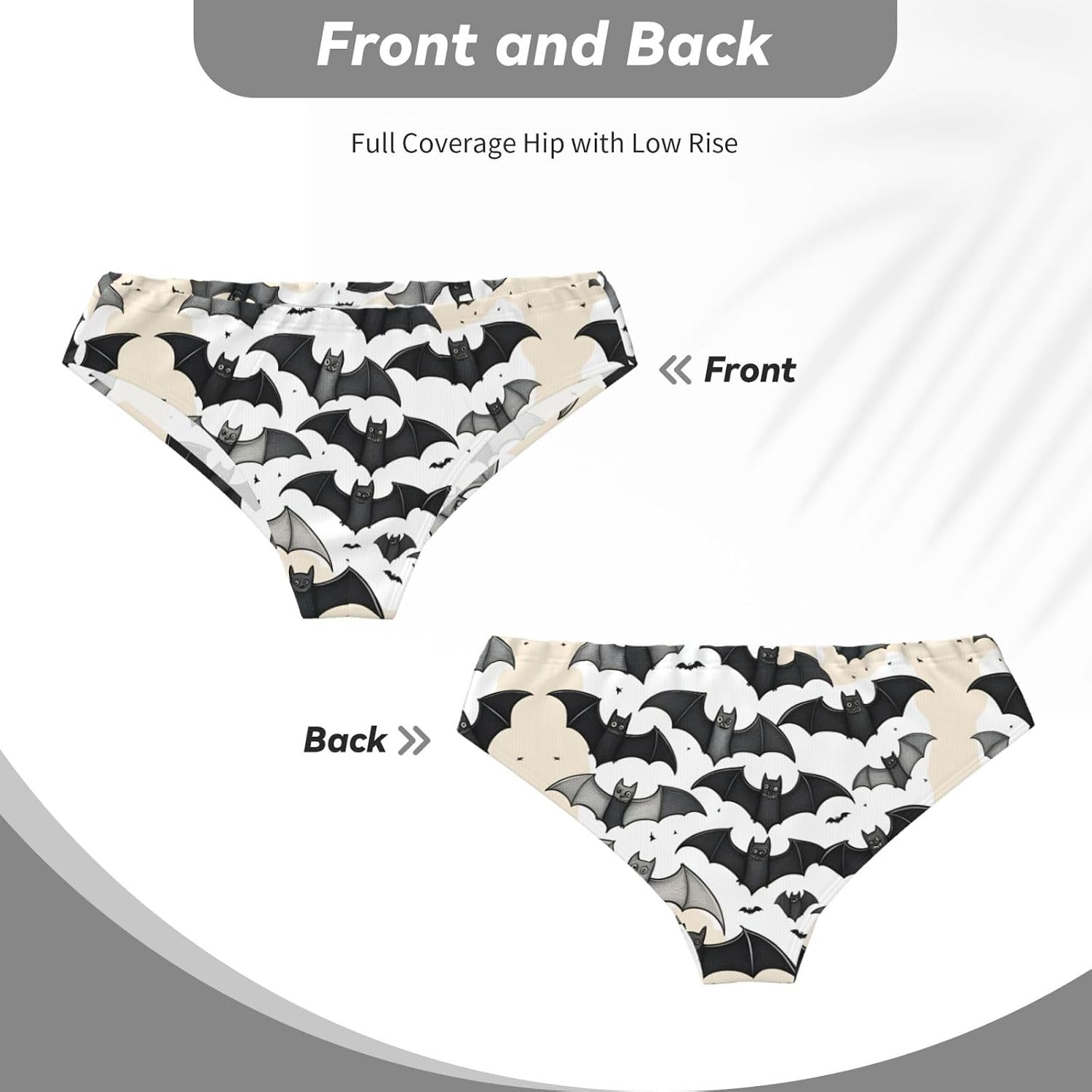 Halloween Flying Bats Men'S Underwear Triangle Briefs, Soft Breathable Stretchy Undergarments With Elastic Waistband