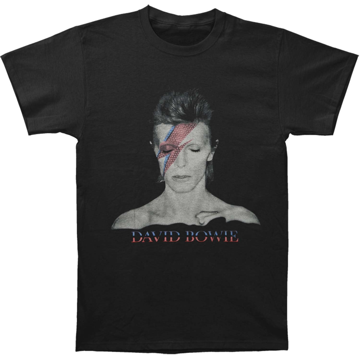 Rock Off Black David Bowie - Aladdin Sane - T-Shirt - Cotton - Size L - Officially Licensed Merch
