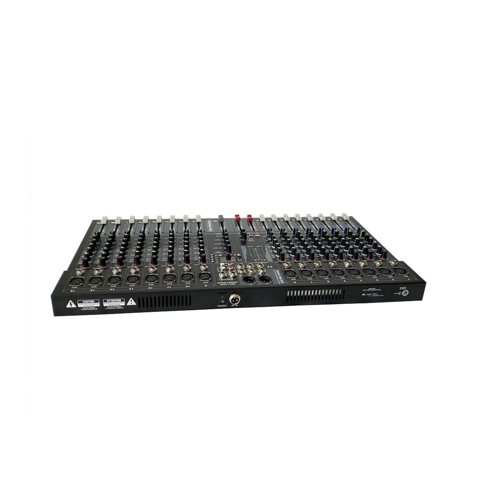Mezclador de audio, Mezclador profesional de 16 canales con salida única BT y efecto reverberación, ideal for presentaciones canto