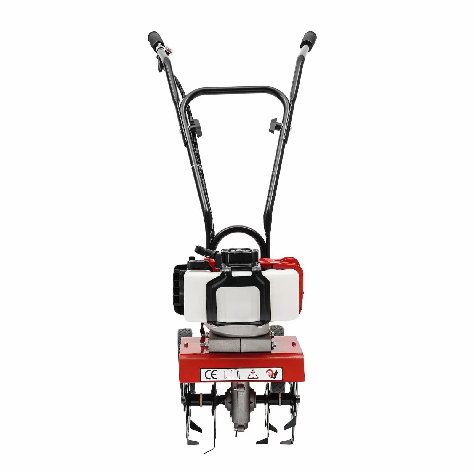 TITIDU Garden Tiller/Cultivator 2-Stroke 52CC Gas Powered Tiller Cultivator Garden Yard Rototiller Tilling Tool