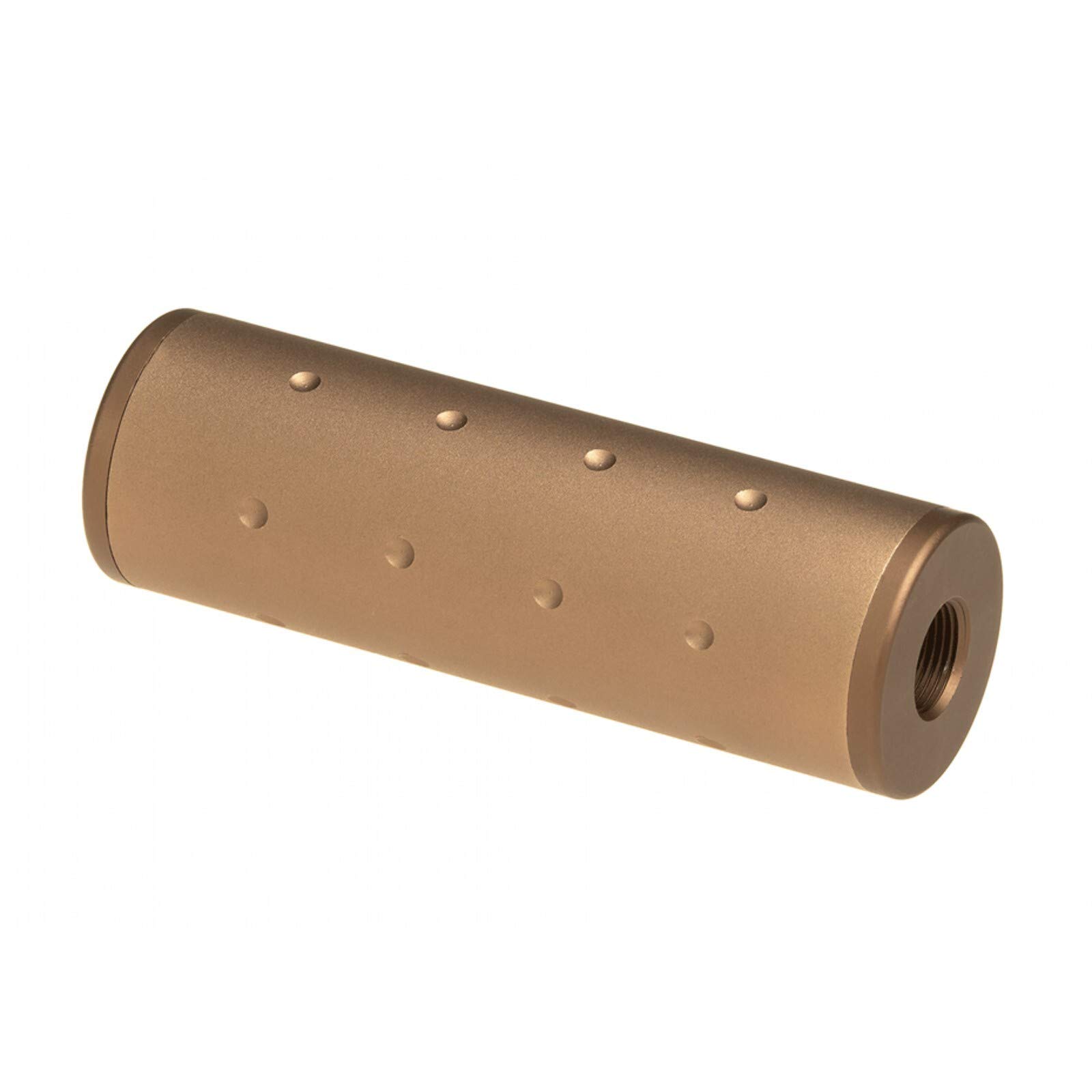 FMA Schalldämpfer Navy Seals Silencer 107mm CW/CCW Desert für Softair