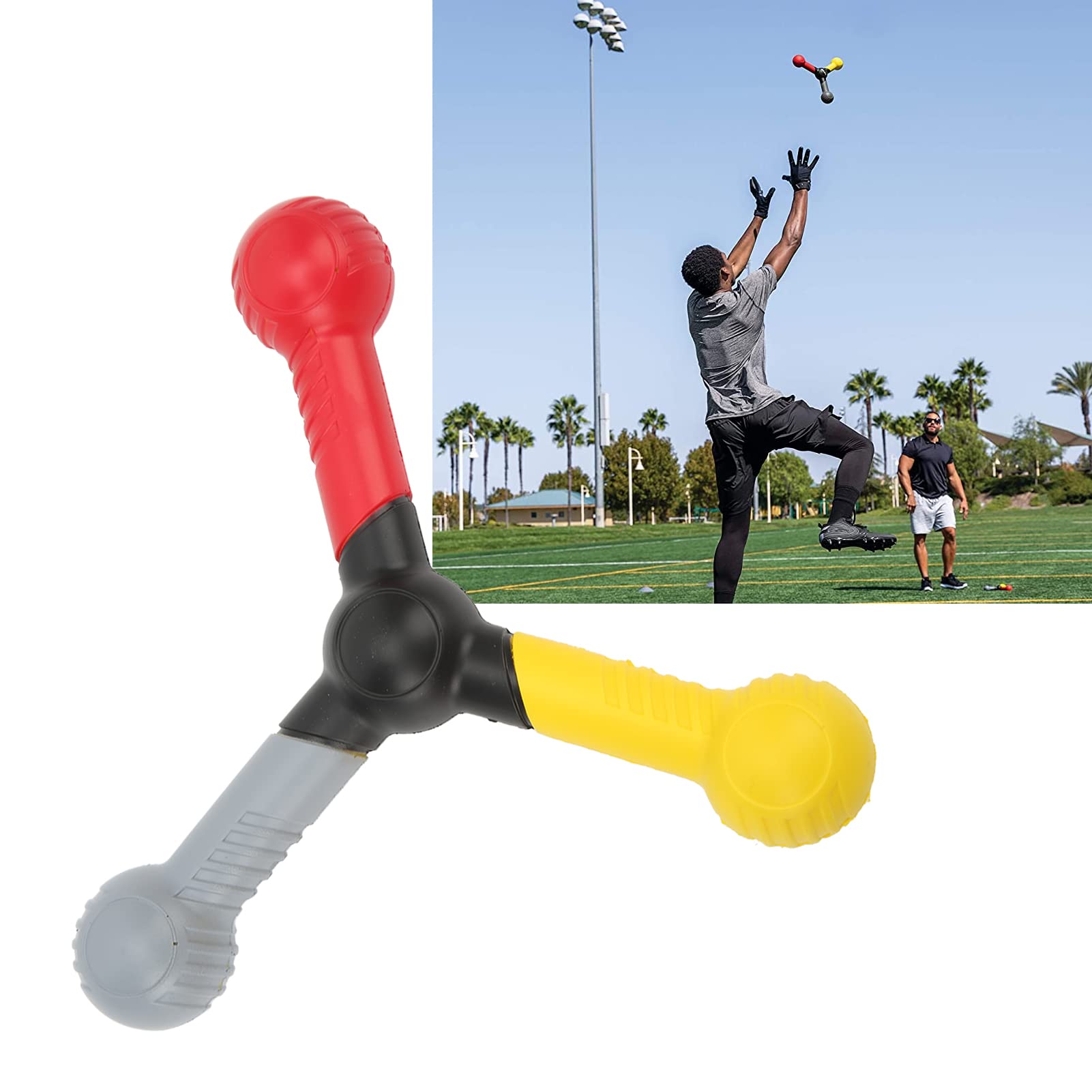 Hand Eye Coordination Trainer, Triangular Design Catch Trainer Hand Catch Training Tool Improving Hand Eye Coordination Speed for Sports, Exercise, and Fun