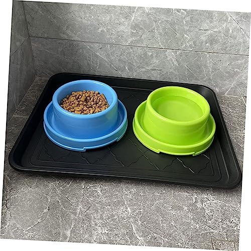 VILLCASE Schuh Und Futtermatte Tablett Aus Strapazierfähigem Pp Rutschfestes Multifunktions Ablagefach Für Haustiere Eingang Und Garten 2 Stück