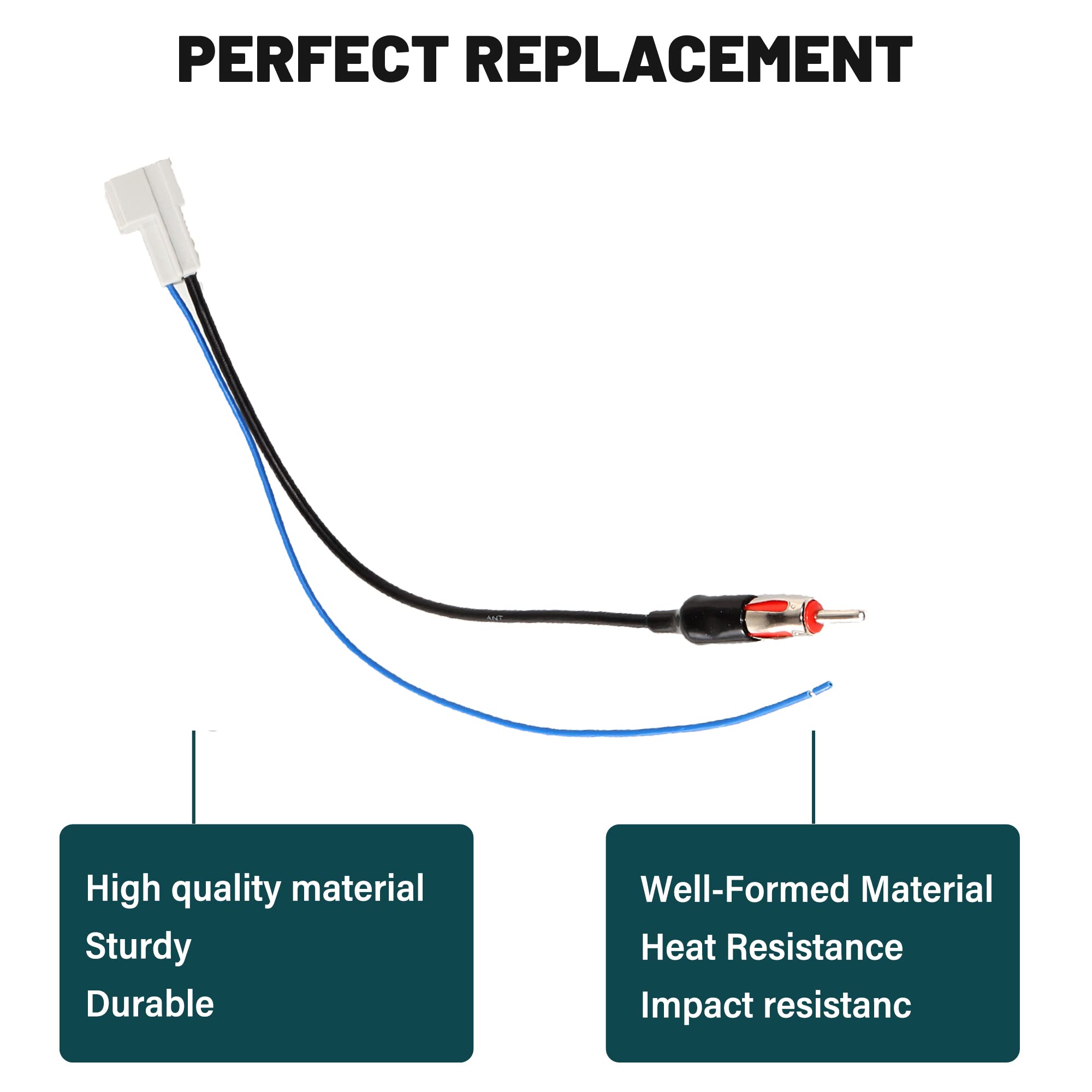 Anina Antenna Adapter Wire Harness Cable Compatible with 2009-2016 for Honda Accord Civic CR-V Insight Acura RDX TSX Factory Antenna Cable to Aftermarket Radio Receivers