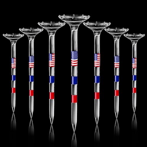 Miniatura 1 de Camisetas de golf de plástico, irrompibles de 3 14 pulgadas, paquete de 5080 con copa grande y 8 puntas, reduce la fricción y el giro lateral,