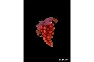 Artistry Decor Funky Vintage Bunch of Faux Red Rubber Grapes 8.5"
