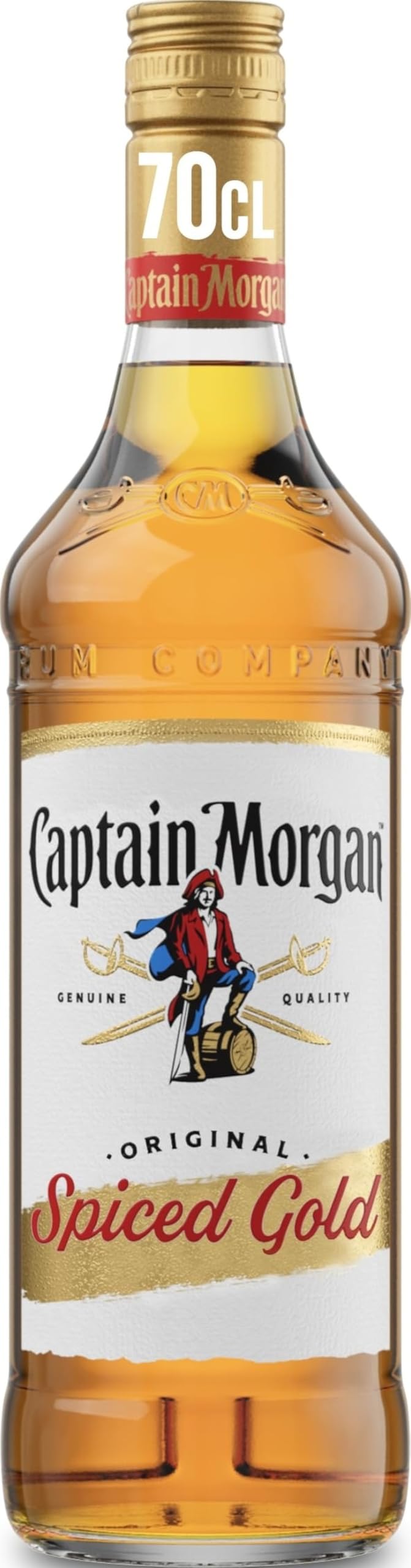 Captain Morgan Spiced Gold Rum, 70 Cl, The Bottle Club