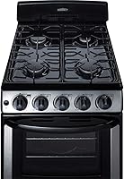 Vista 4 de Summit Appliance PRO201SS - Gama de gas de 20 pulgadas de ancho en acero inoxidable con encendido electrónico (parque), luces indicadoras