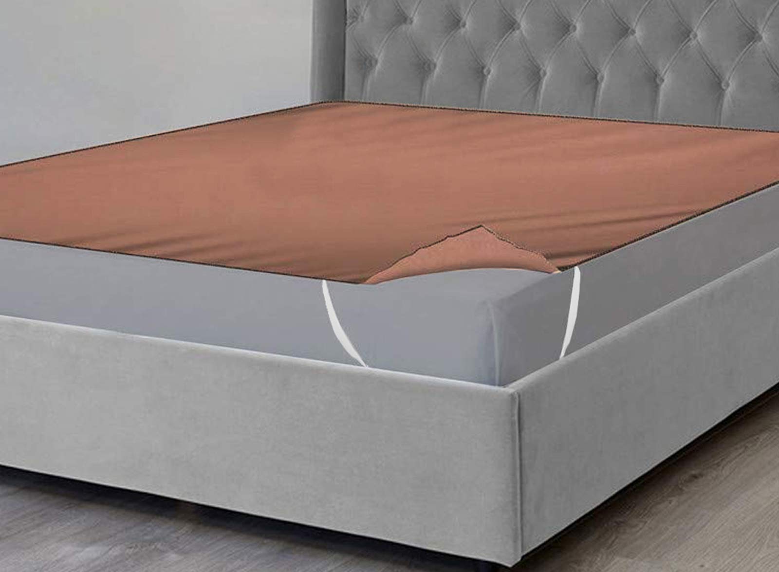 Fun HomesSelf Design PVC Waterproof King Size Mattress - (Brown)