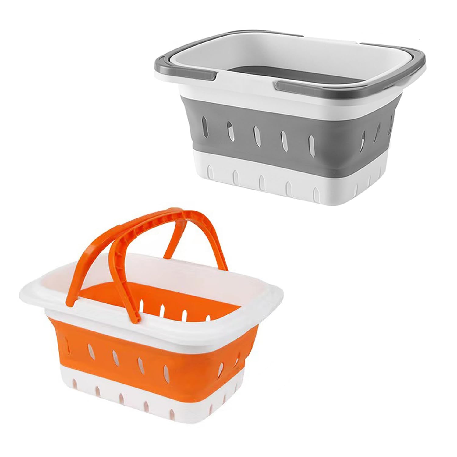 ANNIYA Portable Shower Caddy Tote Plastic Storage Foldable Caddy Basket