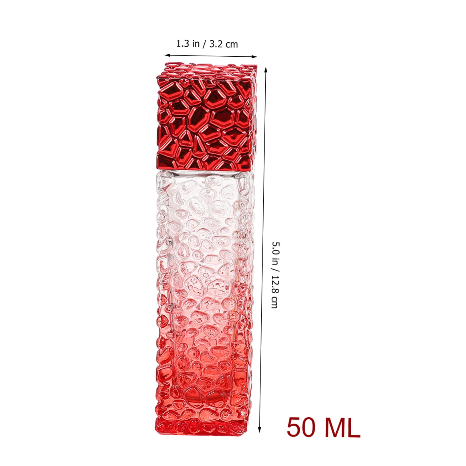 Botella de Perfume Degradado de Vidrio 50ml, 6 Piezas