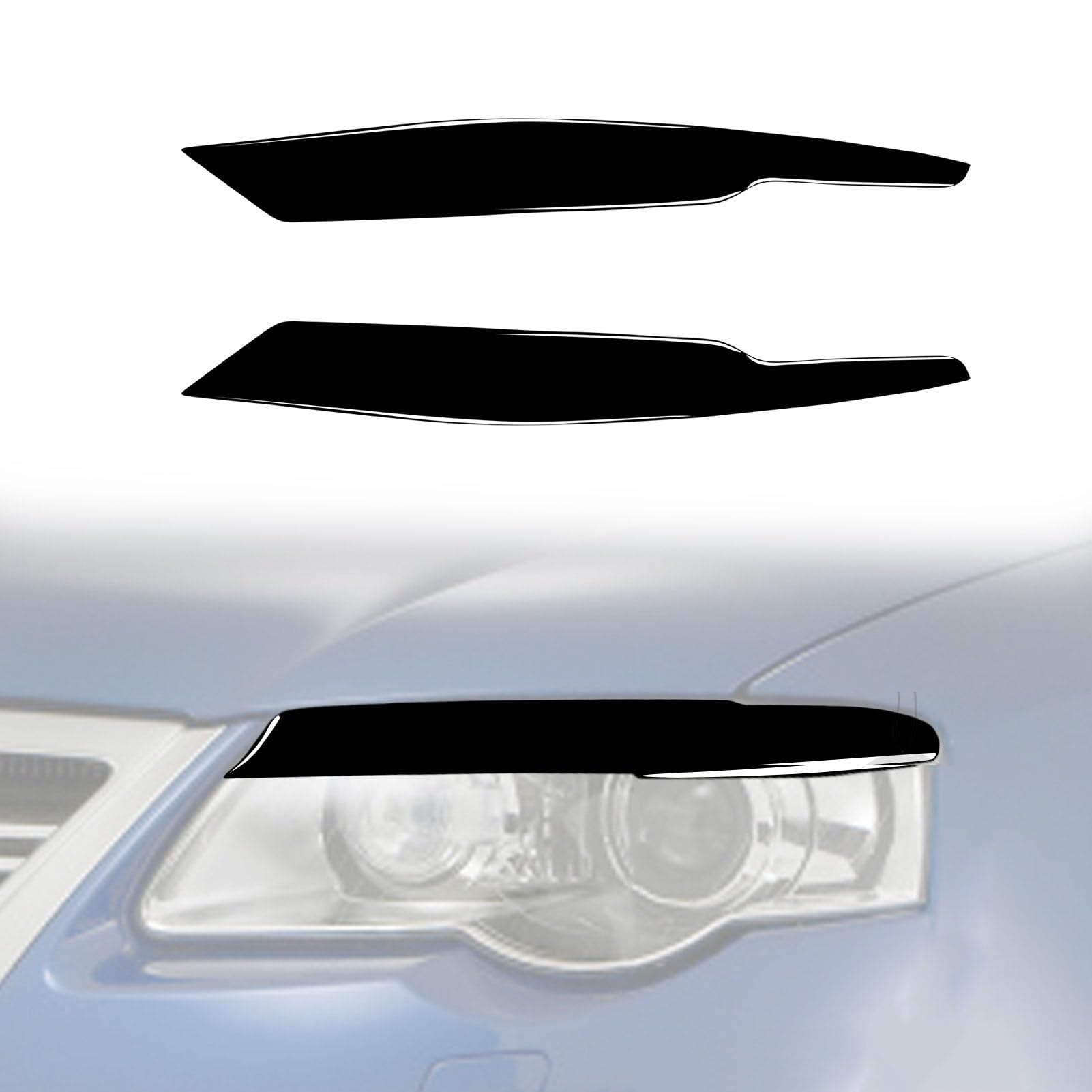 JGQFB Car light brows,Compatible with Volkswagen Passat B6 3C 2005–2010,Auto Parts