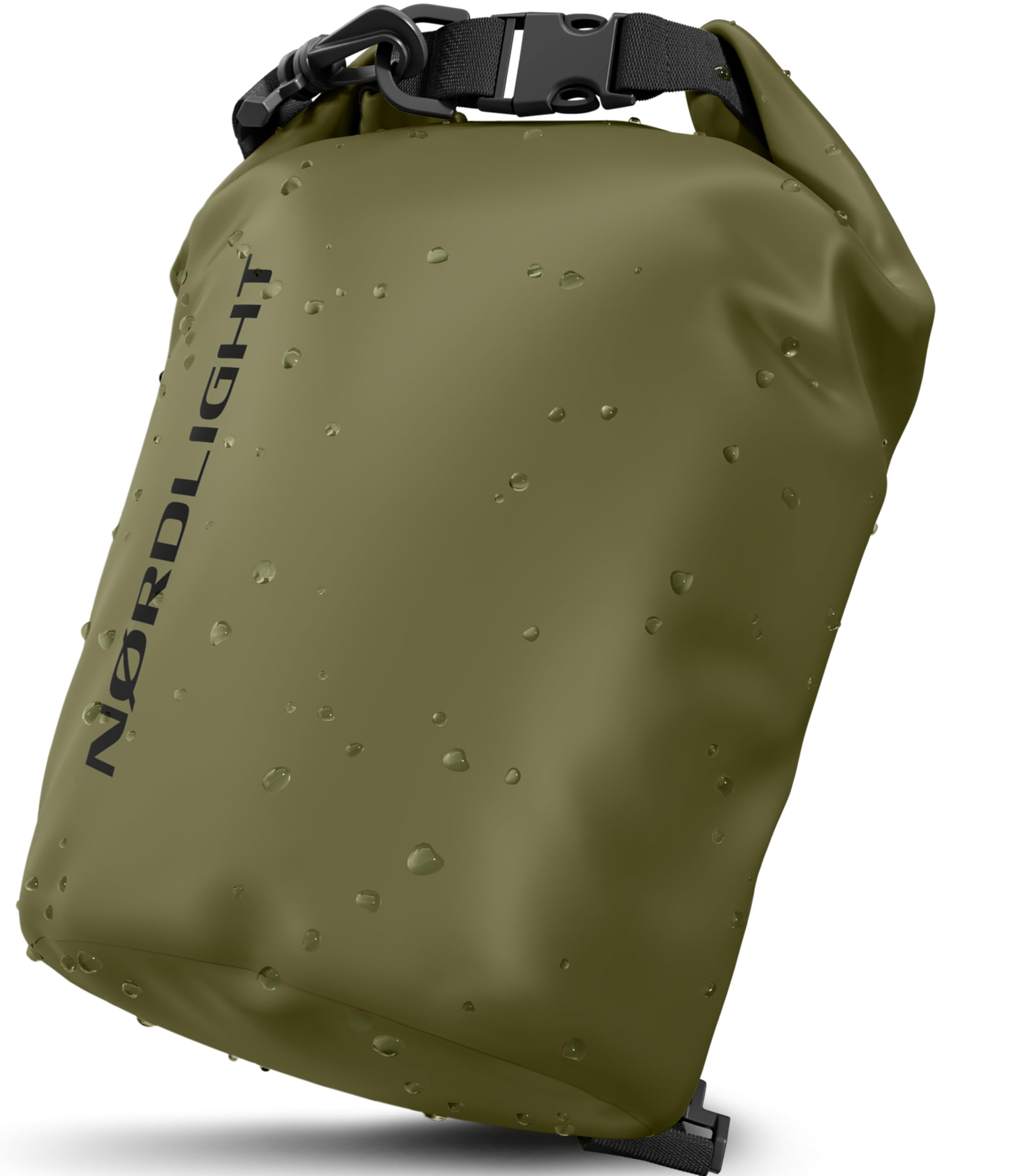 Nordlight Dry Bag wasserdichte Tasche - 2l 5l 10l 15l 20l 30l Liter | Wasserfester Packsack Seesack Beutel Waterproof Drybag + Roll-Top + Schultergurt | Schwimmen Baden Strand Kanu SUP Tauchen Handy