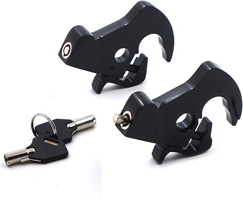 Miniatura 4 de HTTMT - Kit de pestillo de bloqueo desmontable compatible con el portaequipajes Touring Sissy Bar 1984-2020 PN MT502-003-RLS01-BK