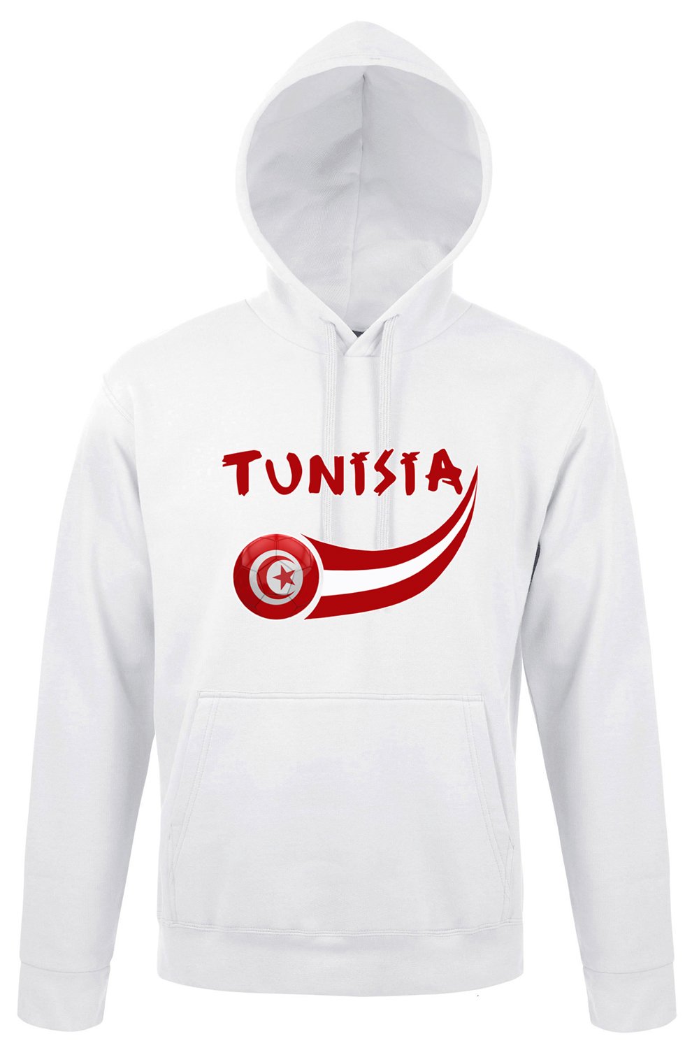Supportershop Tunisia Hoodie Sweatshirt - White, X-Large