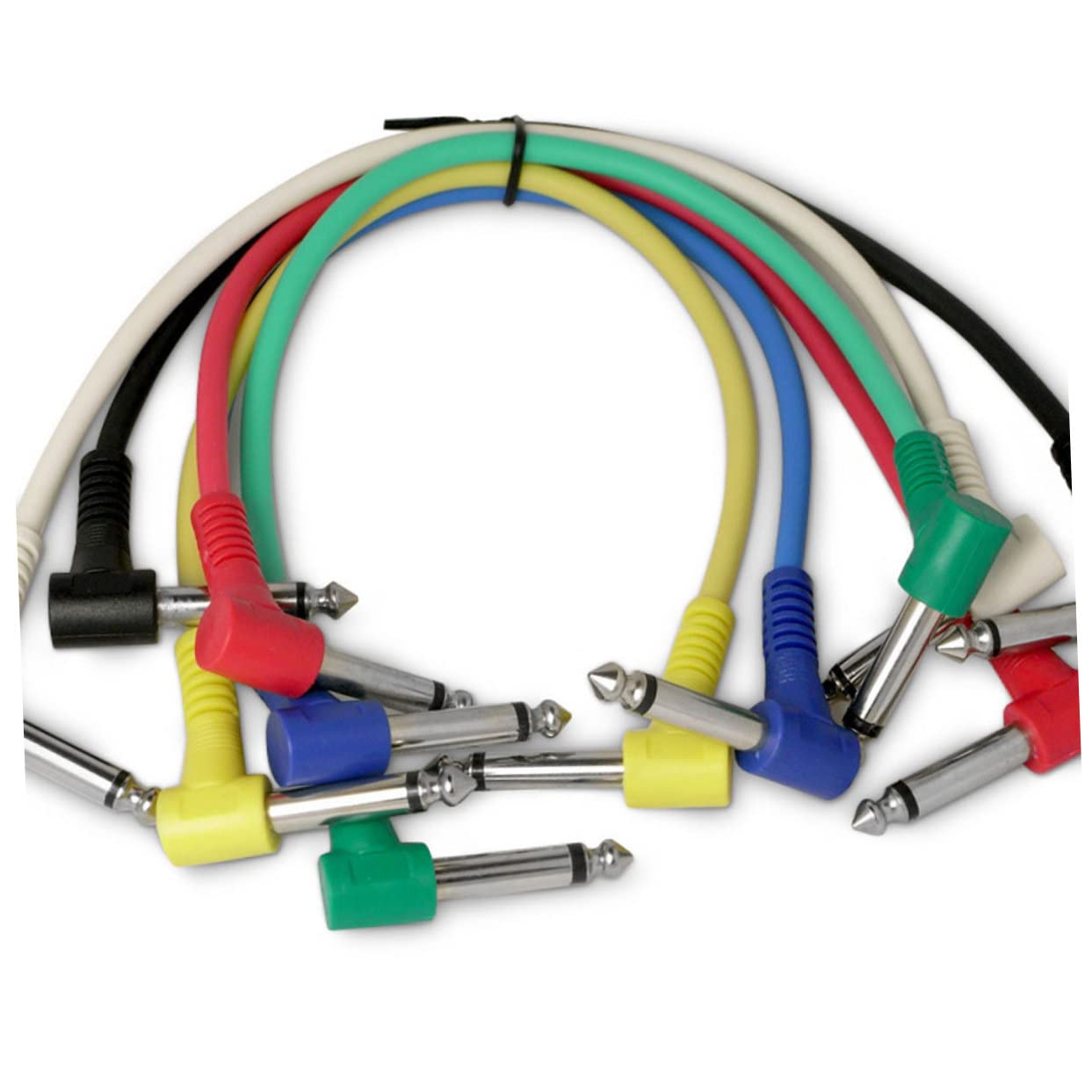 ibasenice 2 Sätze 6 35 Mm Gitarren-effektor-linienkabel Rechtwinkliges Ellenbogen-patchkabel Für Gitarren-effekt-zubehör 6 Stück * 2