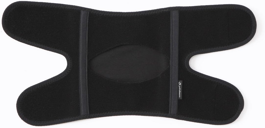 Phiten Knee Support Wrap, Black, Large