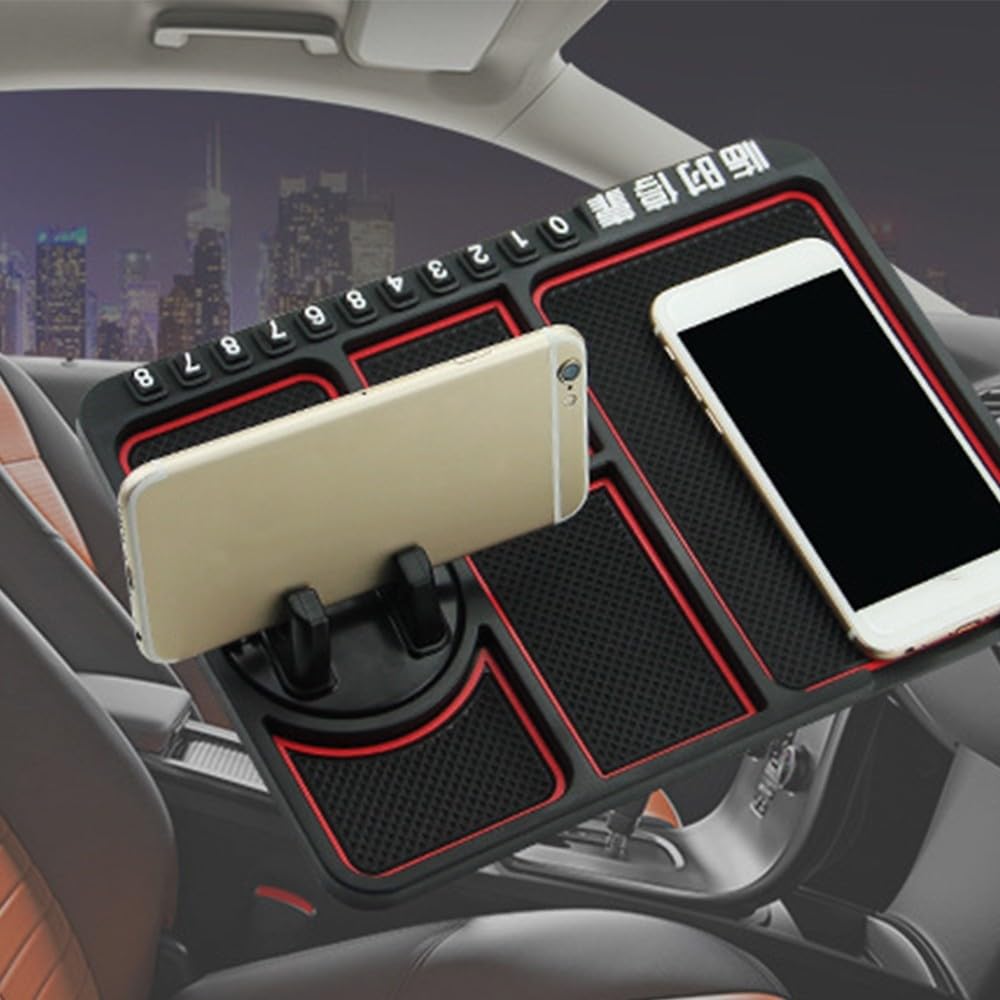 Sasaquoy Tapis Anti-dérapant De Tableau Bord Voiture Pour Porte-clés