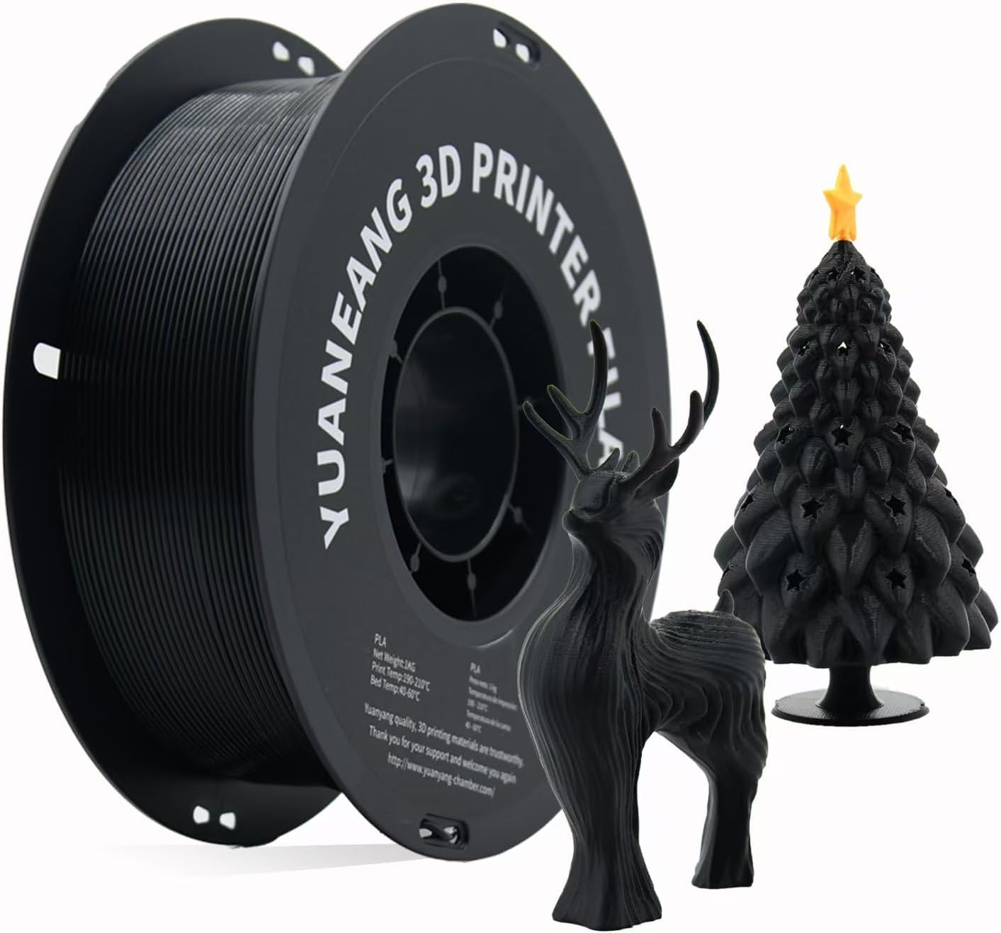 PLA-Filamentbündel für 3D-Drucker, einfarbiges PLA-Filament, 1,75 mm, für die meisten FDM-3D-Drucker, 1 kg x 16 Spulen