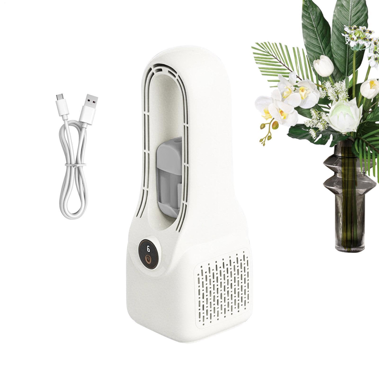 Ventilatore Da Scrivania Ricaricabile Ventilatore Senza Pale a 6 Velocità e | Ventilatore Da Tavolo Silenzioso Ricaricabile USB-C 1500 mAh Per esterno camera da auto