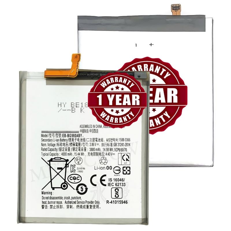 Image of Original EB-BG980ABY Battery Compatible for Samsung Galaxy S20 (4G) - (5000mAh) - 1 Year Warranty JK1