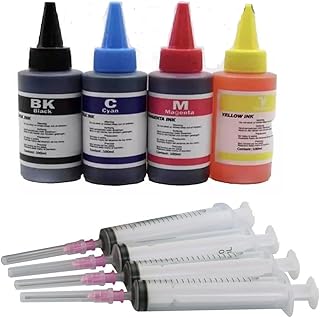 4 x 100ml Refill Ink Compatible with HP 32XL Black & 31 CMY for HP Smart Tank 355, 450, 455, Plus 551, Plus 555, Plus 558,...