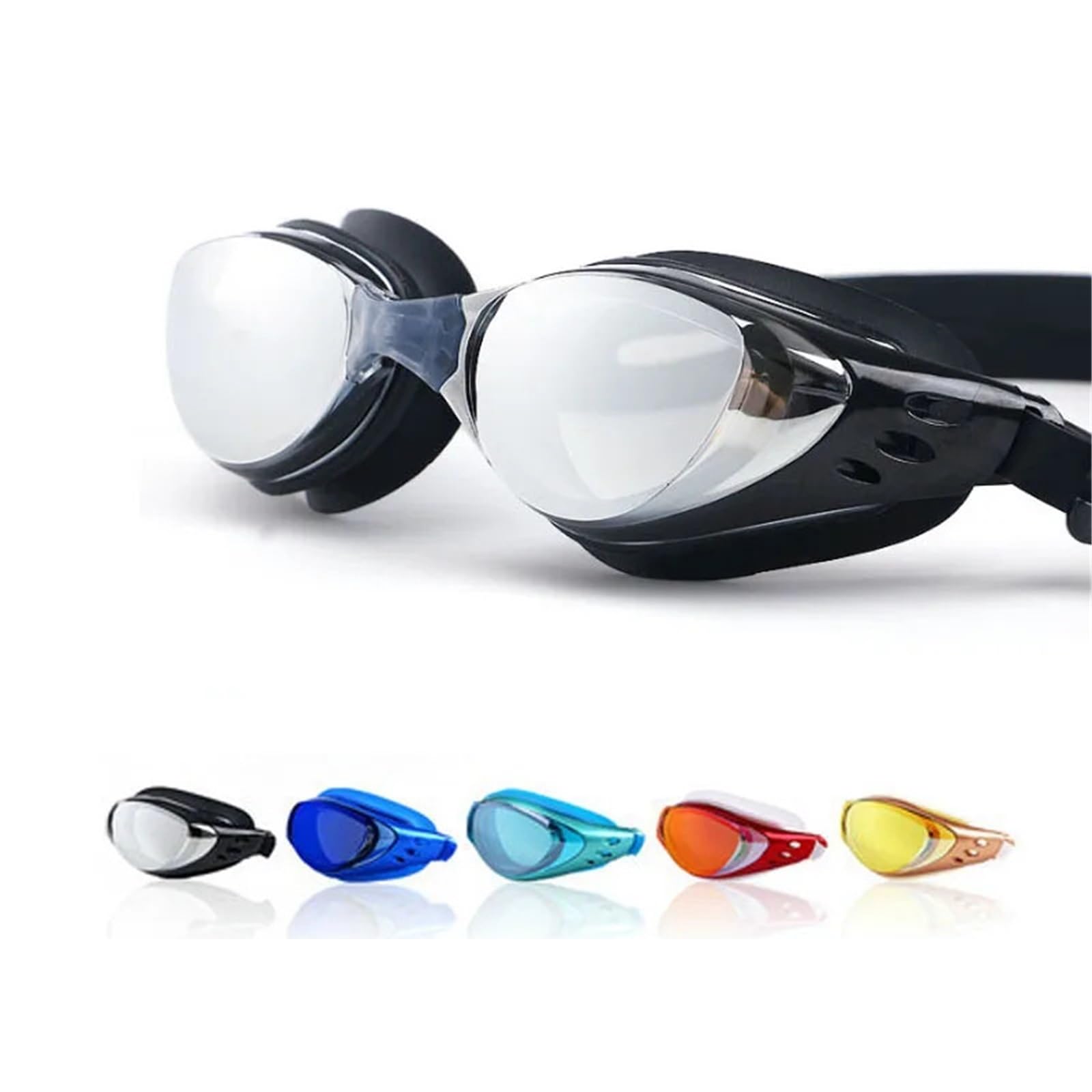 JUANYAO Schwimmbrille Schwimmbrille, wasserdicht, Antibeschlag, Schwimmbrille, Silikon, Taucherbrille, Erwachsene und Kinder Für Schwimmen(Sky Blue)