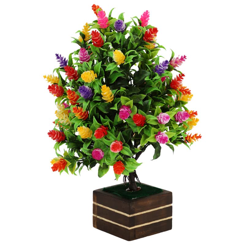 MUNDEYA Multicolor Lily Artificial Flower with Pot | Flower Pot with Artificial Flowers| Artificial Flower with Wooden Pot (Pack of 1, Multicolor) (B0B3TVTQ5N) Amazon Price History, Amazon Price Tracker