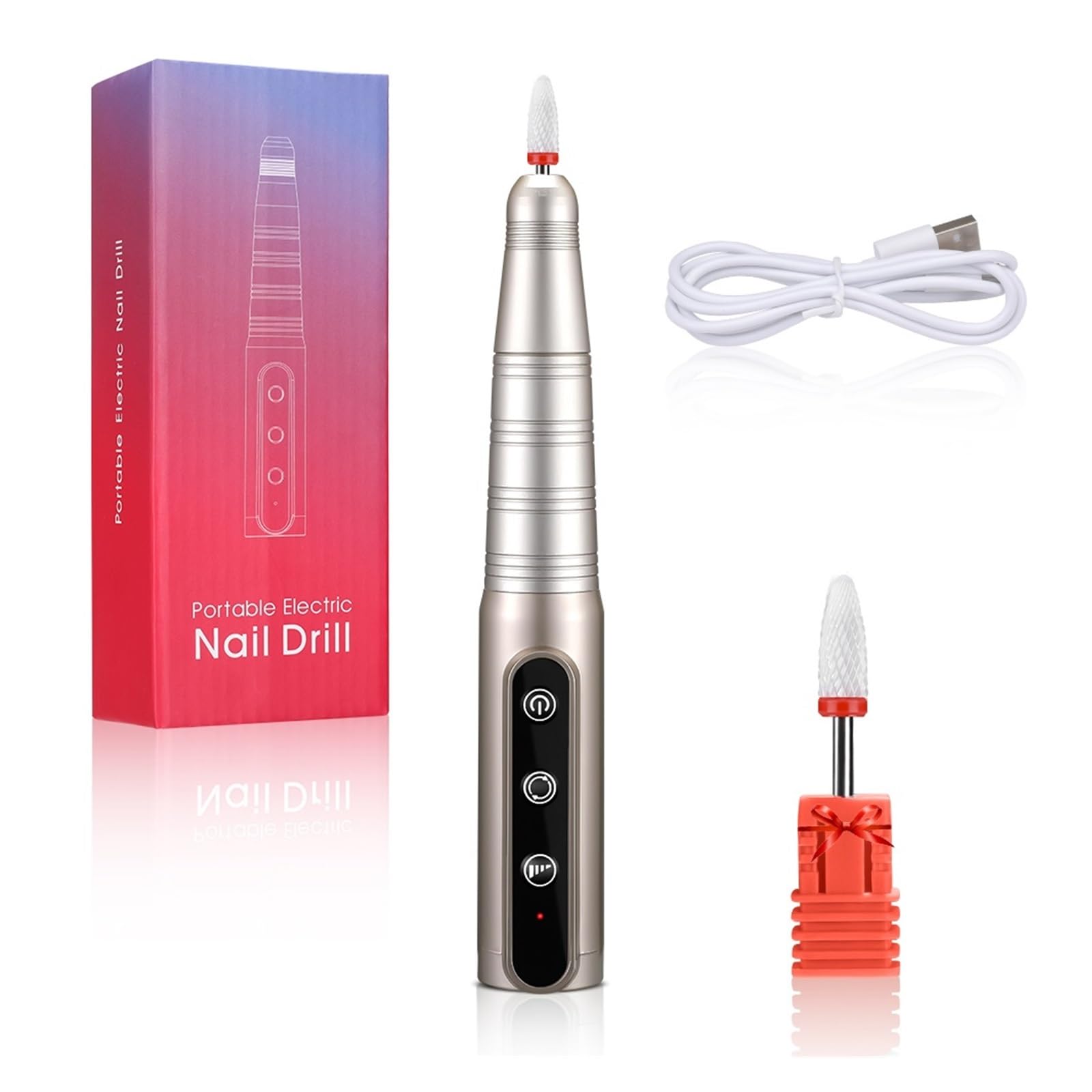 Perceuse à ongles électrique à haute vitesse pour polissage et manucure