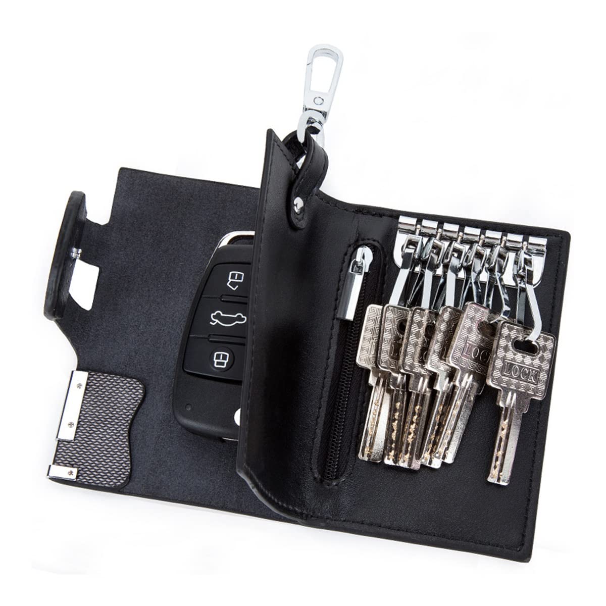 Étui à clés en Cuir de qualité supérieure avec Cadenas pour Couples : cet étui à clés en Cuir de qualité supérieure est livré avec Un Cadenas et est Parfait pour Les Couples Qui souhaitent Garder