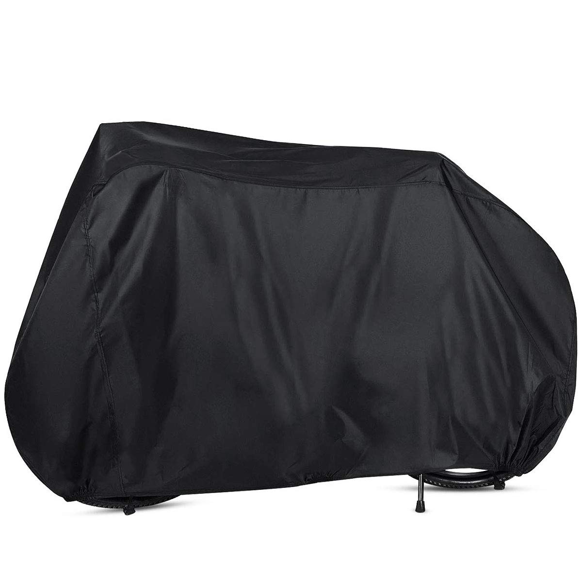 Ytbubor Black Bicycle Cover 190T Nylon Waterproof Rain Cover Outside Storage Dust Resistant Uv Protection For Mountain Bike, Road Bike (Black)