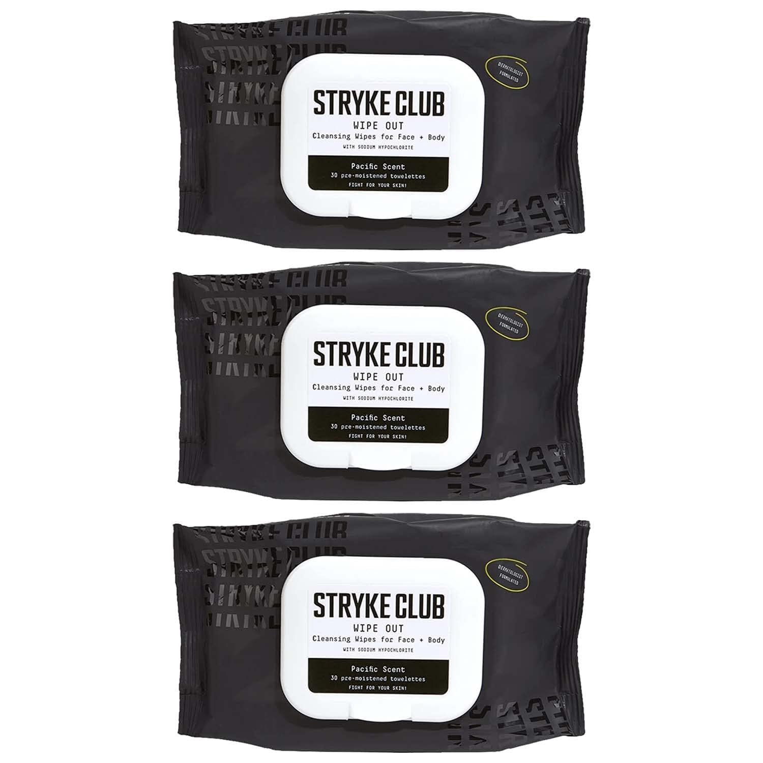 Wipe Out Cleansing Wipes, Face and Body Wipes, For Teens, Gentle Skin Cleanser, Biodegradable, Hypoallergenic, Unscented, 30 count, 2 pack