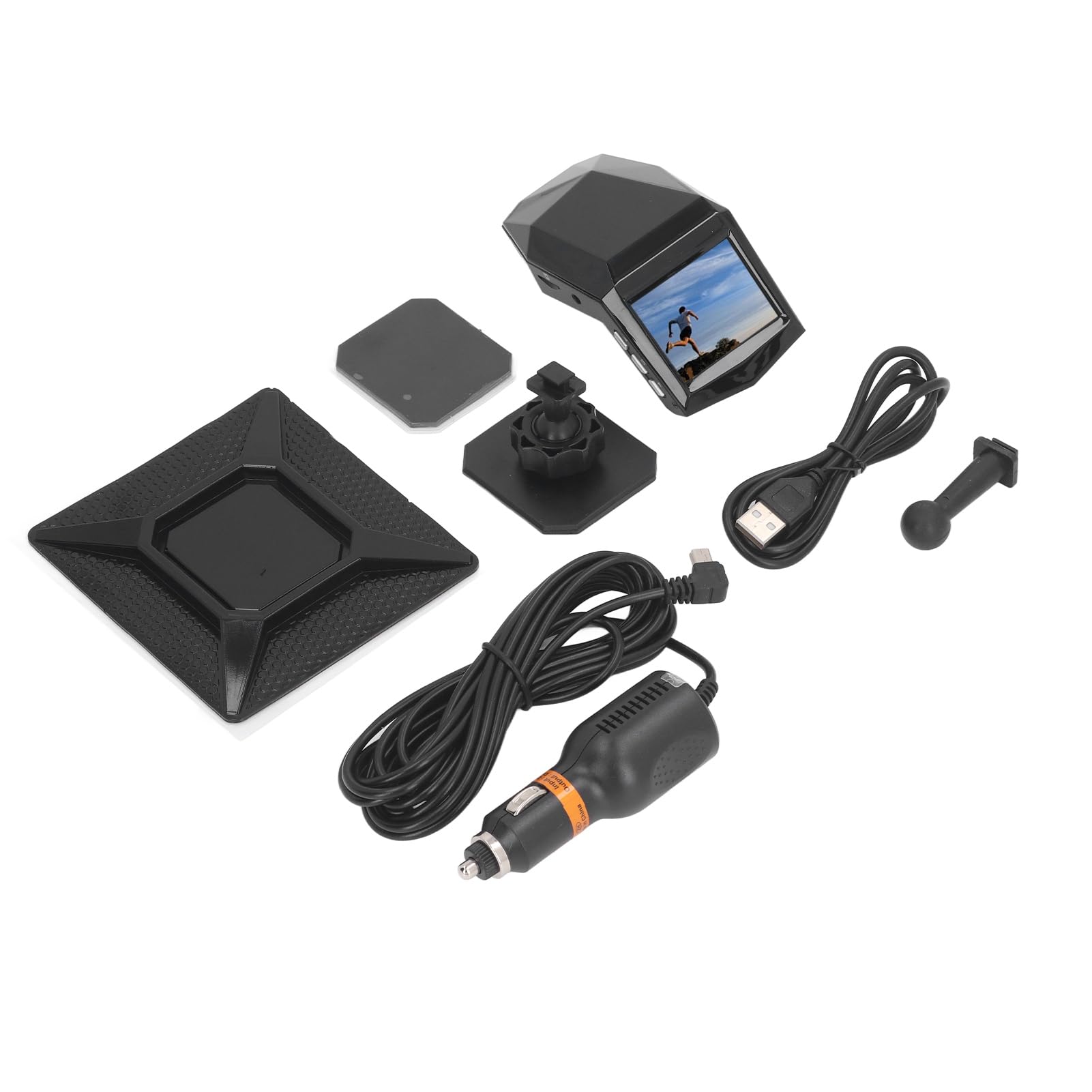 Dash Cam Anteriore Posteriore, Videoregistratore Digitale per Auto, Telecamera per Cruscotto con Visione Notturna HD da 10 MP, Videocamera per Registratore Dash Cam Profumo