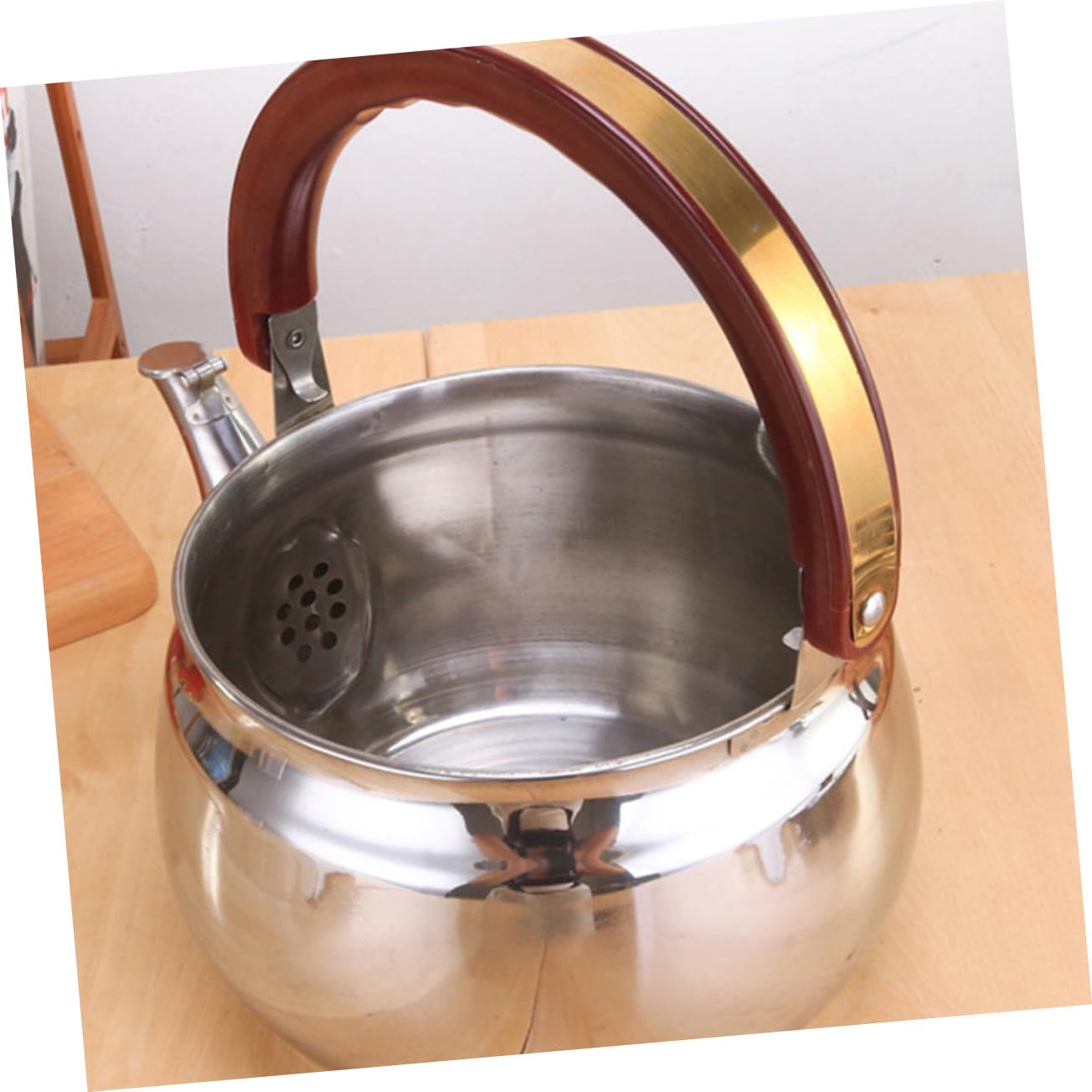 Tetera Sonora de Acero Inoxidable 4l, Asa Ergonómica y Gran Capacidad