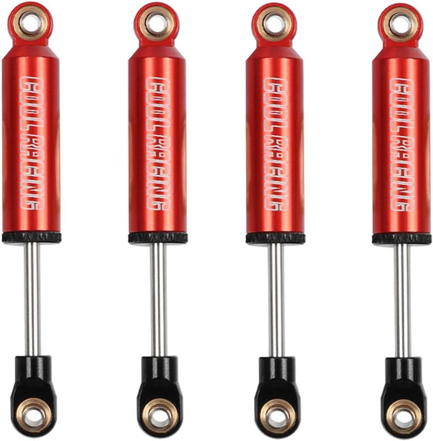 RC Shock Absorbers Oil Damper for 1/12 Crawler Car MN128 1/18 TRX4M K10 F150 TRX4MT Upgrades (Red, 59mm)