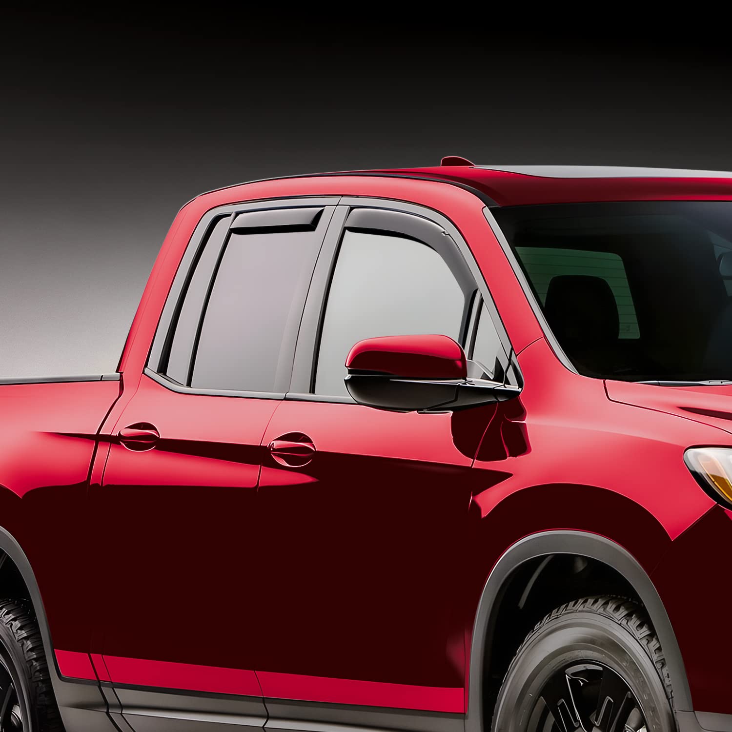 Voron Glass in-Channel Extra Durable Rain Guards for Nissan Frontier