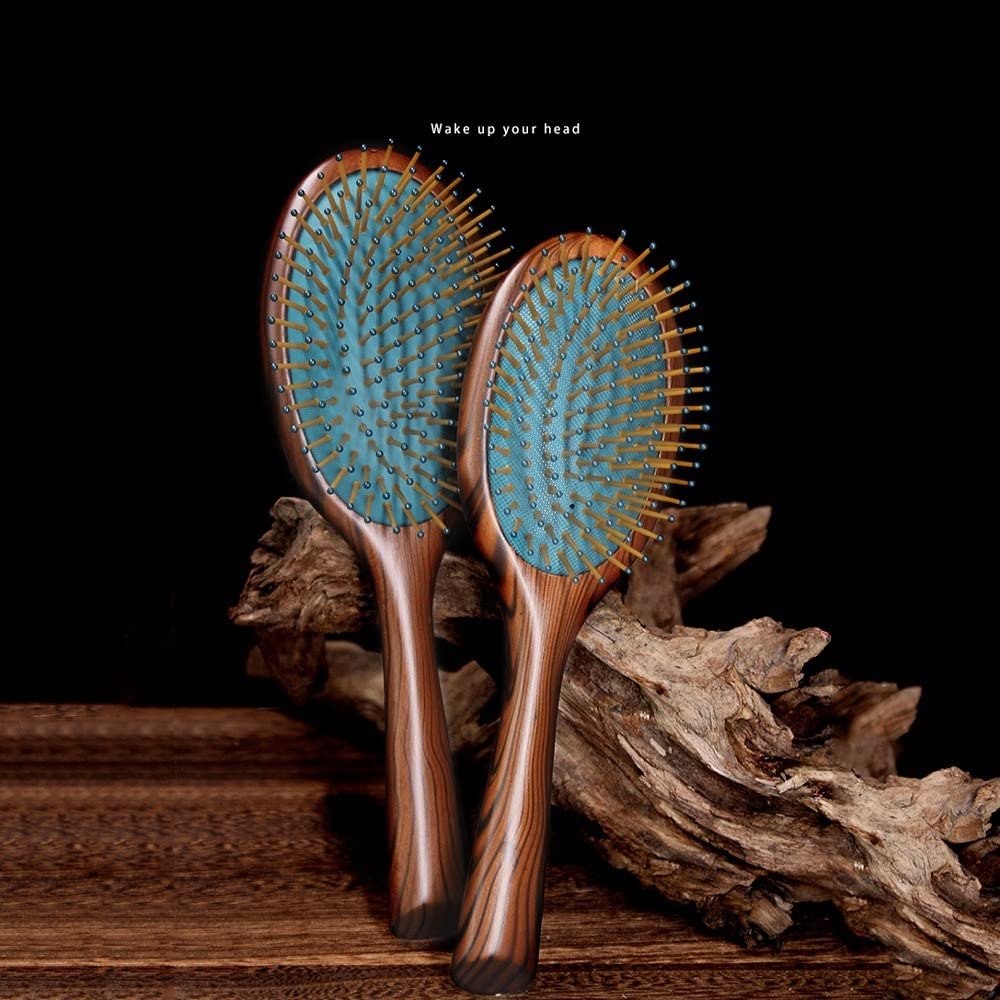 Cepillo for el cabello, peine con cojín de aire de paleta, peine for masaje del cuero cabelludo, antiestático y encrespamiento for mujeres, hombres, niños, agrega brillo, alisa el cabello ( Size : A )