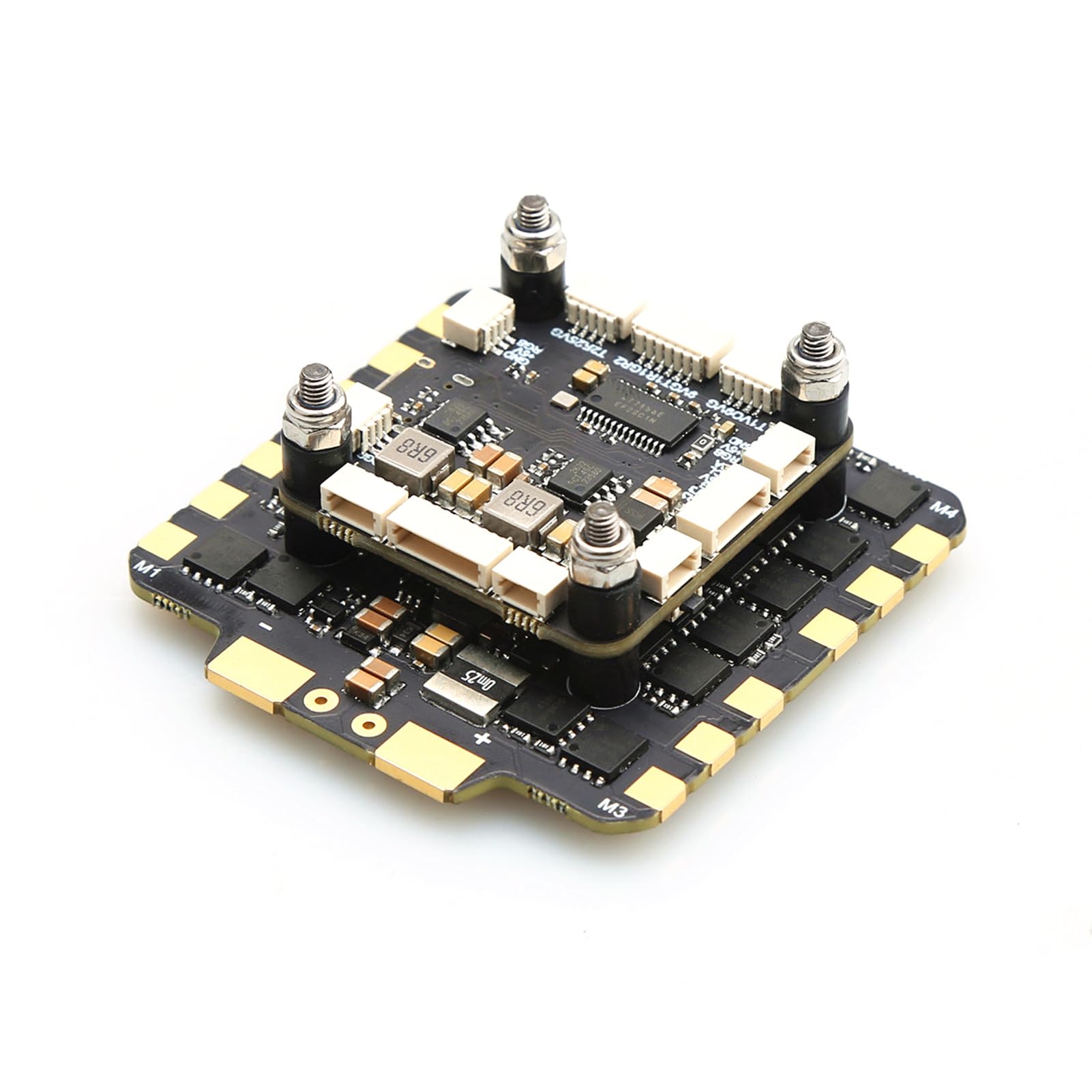 RiToEasysports Kontroler Lotu F722 z 80A 4w1 ESC STM32F722RET6 3 do 8S LiPo 16MB Blackbox Podwójny BEC 5V 10V dla FPV Freestyle Racing Zdalnie Sterowany Quadcopter (BLACK #-3)