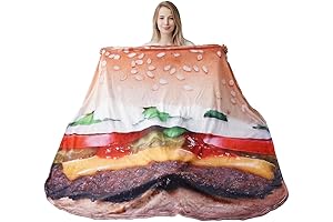 BATTILO HOME Burger Blanket: Cozy Cuddle Comfort for Food Lovers