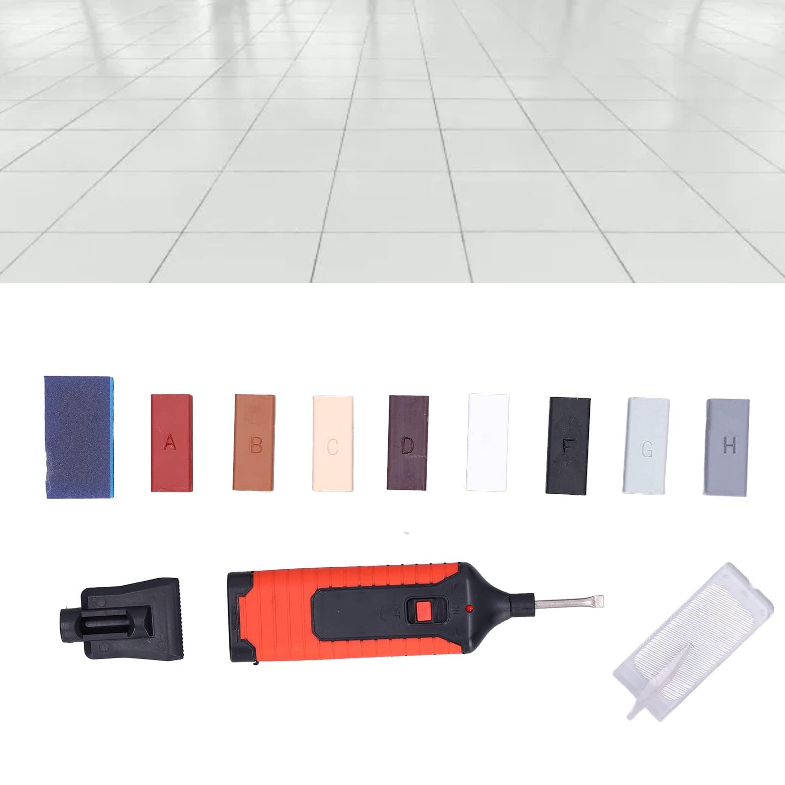 Set di riparazione per parquet, set di riparazione per piastrelle, legno, cera, stucco, foro, riparazione, riparazione antigraffio per laminato, parquet, legno, pavimenti, pavimenti in PVC