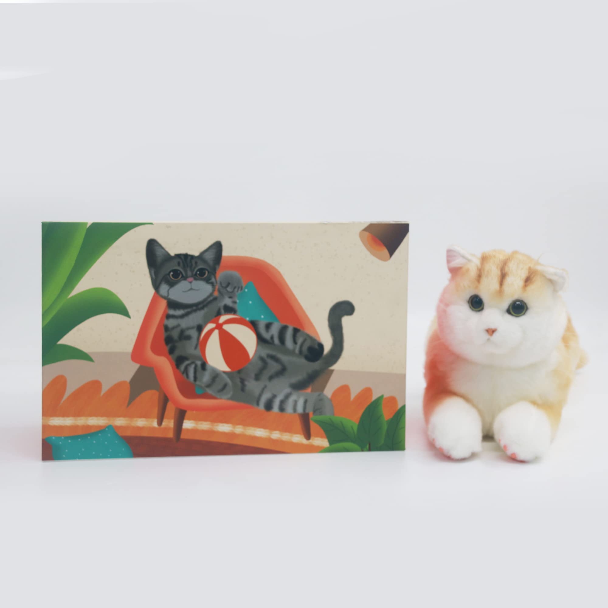 Chongker 猫ぬいぐるみ リアル 本物そっくり ハンドメイドやさしい手触り Amazon.co.jp: Chongker 猫ぬいぐるみ リアル 本物そっくり