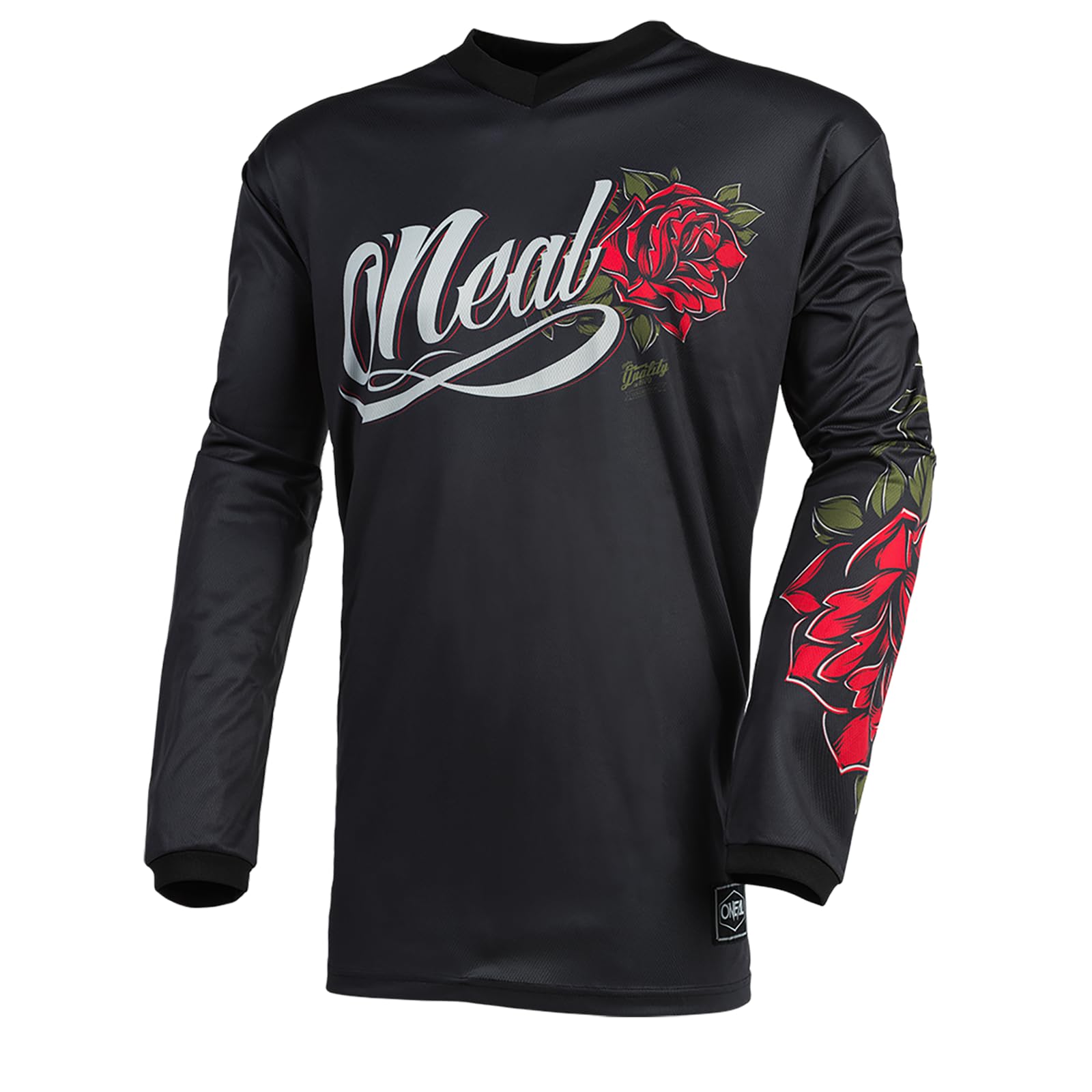 O'NEAL Girls MTB-Jersey Langarm Element Roses - Schwarz/Rot