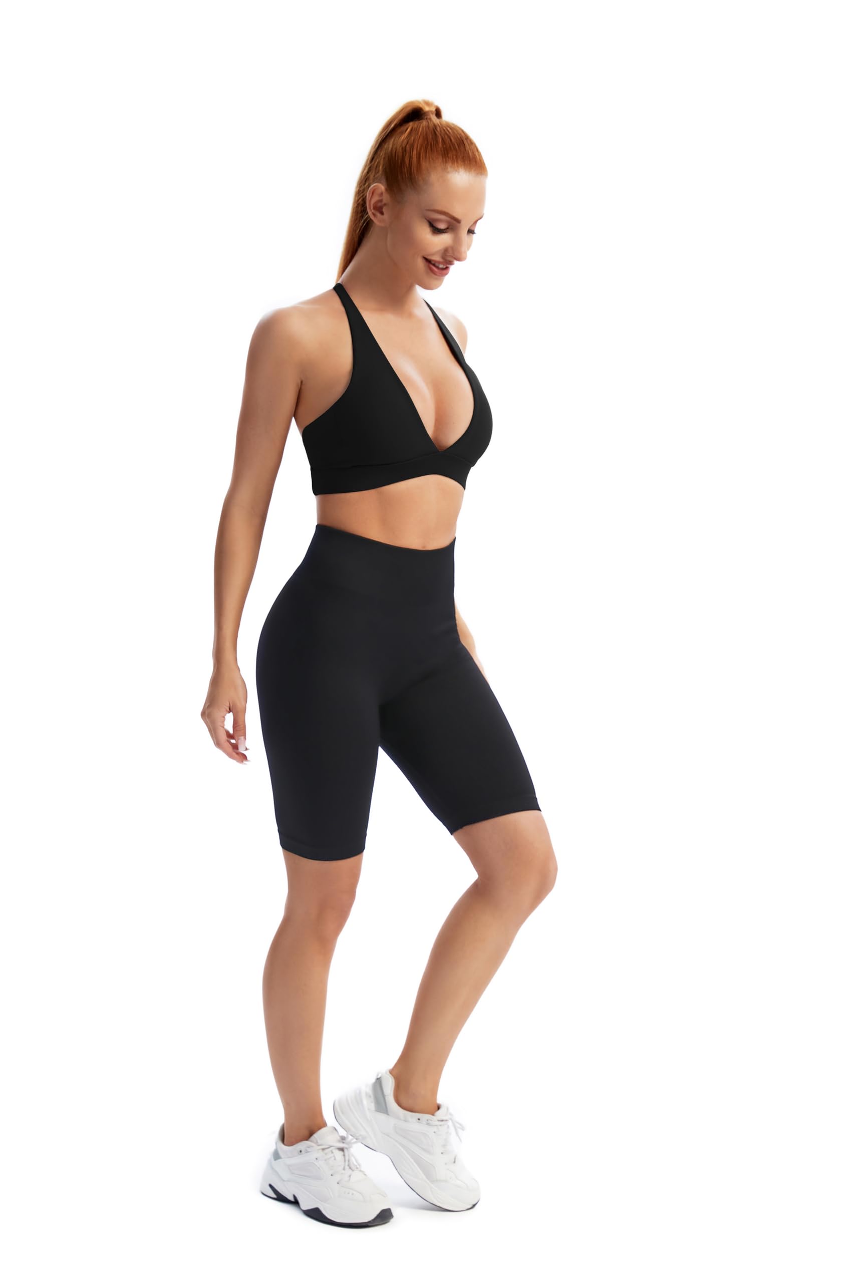 INIBUD Sujetador Deportivo, Opaco para Mujer