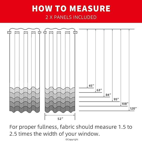 Miniatura 6 de Santa Claus Christmas Curtains Living Room 52 x 84 inch, 2 Panels Grommet Printed Fabric Decorations Blackout Curtains, Thermal Insulated Holiday