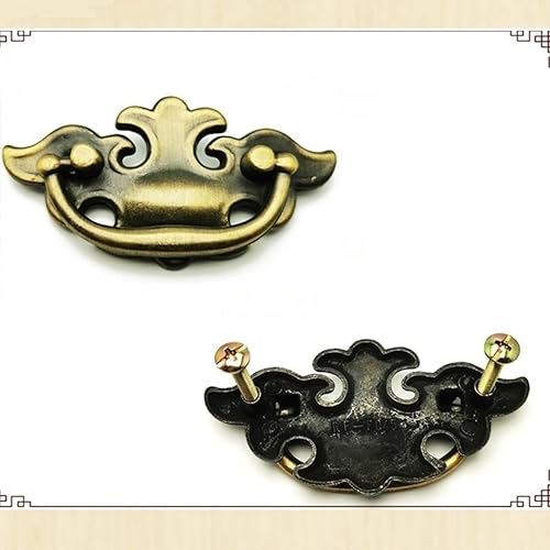 Miniatura 3 de Tiradores de bronce para cajones de 2.4 pulgadas, tirador europeo simple para colgar, accesorios de gabinete de aleación de zinc para gabinetes de
